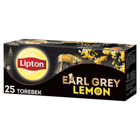 Lipton Earl Grey Lemon Herbata czarna aromatyzowana 50 g (25 torebek) (3)