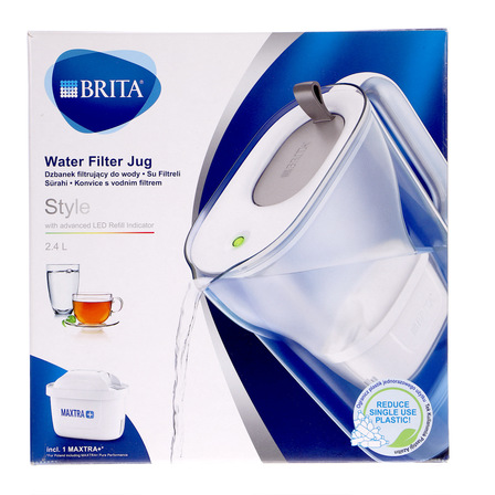 BRITA DZBANEK FILTRUJĄCY STYLE LED 4 W GREY 2.4 L (1)