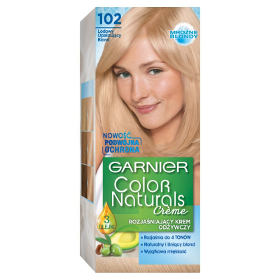 Garnier Color Naturals Créme Rozjaśniający krem odżywczy 102 Lodowy opalizujący blond (1)