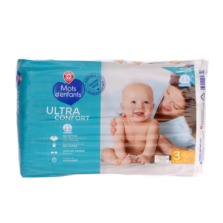 Wiodąca marka pieluchy dla dzieci 3-4/9kg  50 sztuk (1)