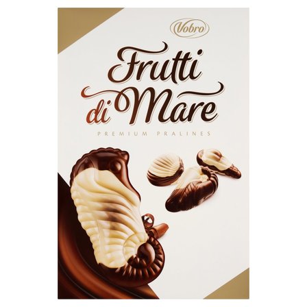 Vobro Frutti di Mare Praliny nadziewane kremem karmelowym orzechowym mlecznym i kakaowym 185 g (1)