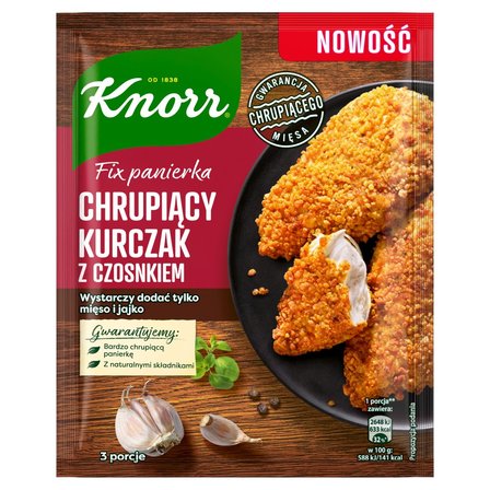 Knorr Fix panierka Chrupiący kurczak z czosnkiem 70 g (1)