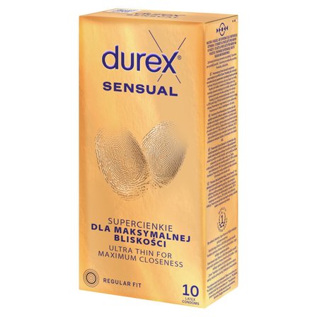 Durex Sensual Wyrób medyczny prezerwatywy 10 sztuk (3)