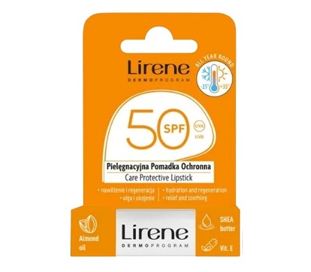 Lirene, Pielęgnacyjna pomadka ochronna SPF50 4,6g (1)