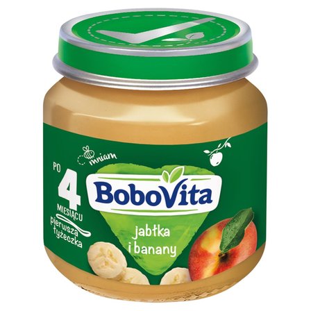 BoboVita Jabłka i banany po 4 miesiącu 125 g (1)