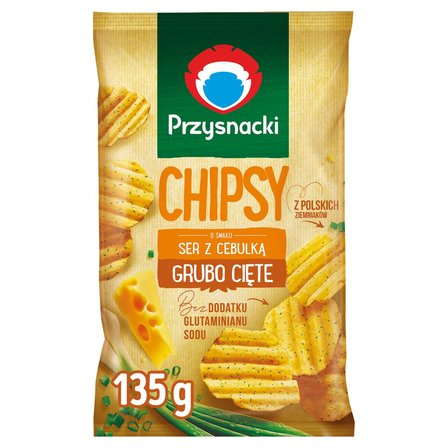 Przysnacki Chipsy o smaku ser z cebulką 135 g (2)