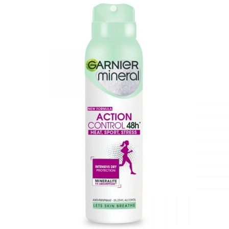 Garnier Mineral, Action Control 48H, Stress, Antyperspirant w sprayu, 150 ml (1)