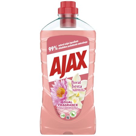 Ajax Dual Fragrance Lilia wodna zmieniająca się w Wanilię płyn uniwersalny 1l (1)