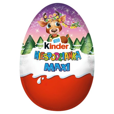 Kinder Niespodzianka Maxi Pusta figurka z mlecznej czekolady z niespodzianką 100 g (1)