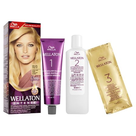 Wella Wellaton Krem intensywnie koloryzujący rozświetlony jasny blond 10/0 (2)