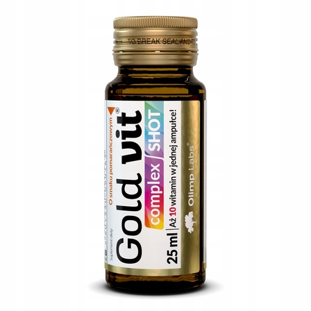 OLIMP Gold-Vit complex shot, smak pomarańczowy, 25 ml (1)