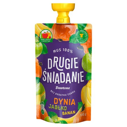 Drugie śniadanie Mus 100% dynia jabłko banan 100 g (1)