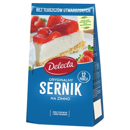 Delecta Oryginalny sernik na zimno mieszanka do przygotowania ciasta 154 g (1)