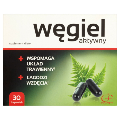 Colfarm Węgiel aktywny Suplement diety 9 g (30 kapsułek) (1)