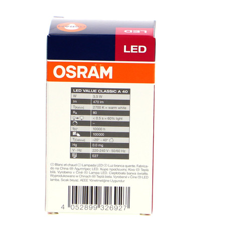 OSRAM ŻARÓWKA LED 6W E27 (6)