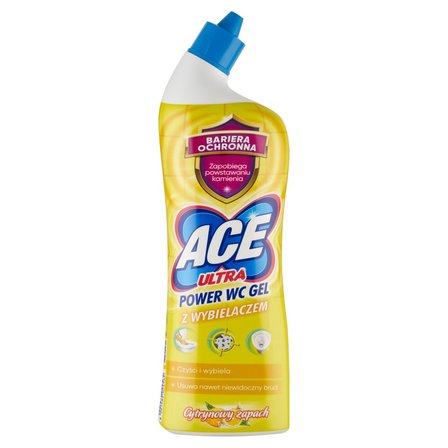 Ace Ultra Power Gel Lemon Perfume Wybielacz i detergent 750 ml (1)