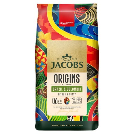 Jacobs Origins Fusion Brazil & Colombia Kawa ziarnista palona 1000 g (1)