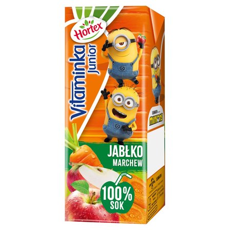 Hortex Vitaminka Junior Sok 100 % jabłko marchew 200 ml (1)