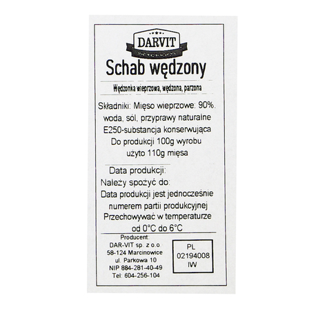 Darvit schab wędzony (2)