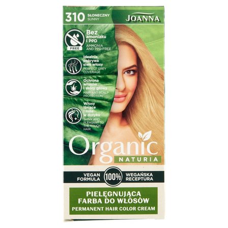 Joanna Naturia Organic Pielęgnująca farba do włosów słoneczny 310 (1)