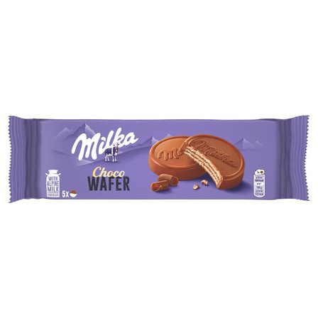 Milka Choco Wafer Wafelki z kremem kakaowym oblane czekoladą mleczną 150 g (5 sztuk) (1)