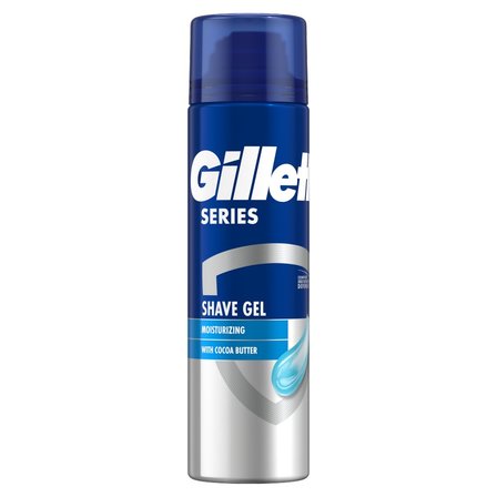 Gillette Series Nawilżający żel do golenia z masłem kakaowym, 200 ml (1)