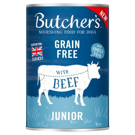 Butcher's Junior Karma dla psa kawałki z wołowiną w galaretce 400 g (1)