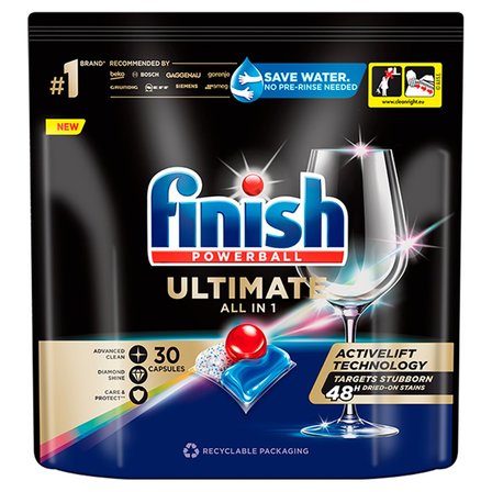 Finish Ultimate Kapsułki do mycia naczyń w zmywarce 387 g (30 sztuk) (1)
