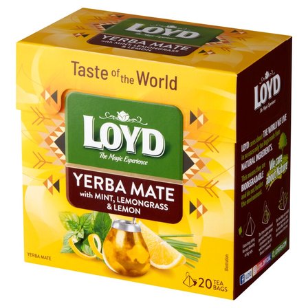 Loyd Yerba mate z miętą trawą cytrynową i skórką cytryny 34 g (20 x 1,7 g) (2)