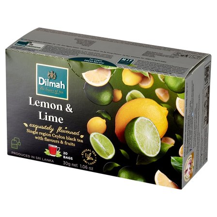 Dilmah Cejlońska herbata czarna aromatyzowana cytryna i limonka 30 g (20 x 1,5 g) (2)