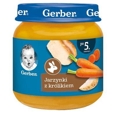 Gerber Jarzynki z królikiem dla niemowląt po 5. miesiącu 125 g (1)