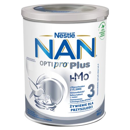 NAN OPTIPRO Plus 3 HMO Produkt na bazie mleka dla małych dzieci 800 g (1)