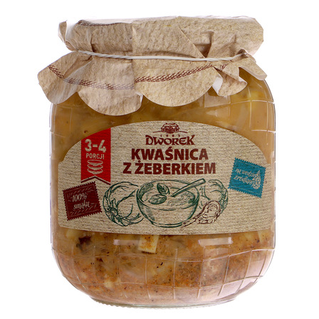 Dworek kwaśnica z żeberkiem 680g (1)