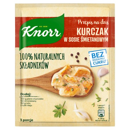 Knorr Przepis na dziś Kurczak w sosie śmietanowym 42 g (1)