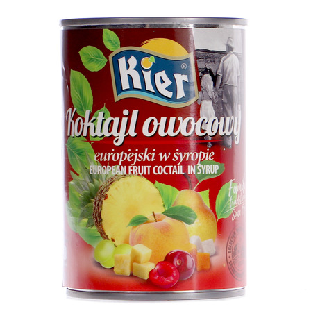 Kier koktajl owocowy europejski w syropie 425g (1)