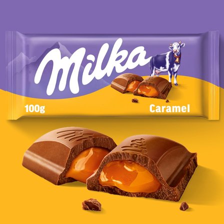 Milka Czekolada mleczna z nadzieniem karmelowym 100 g (5)