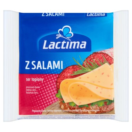 Lactima Ser topiony w plasterkach z salami 130 g (8 x 16,25 g) (1)