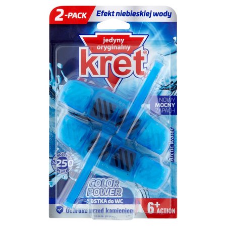 Kret Color Power Arctic Water Kostka do WC 2 x 40 g (1)
