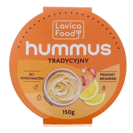 Lavica Food Hummus wegański tradycyjny  150g (1)