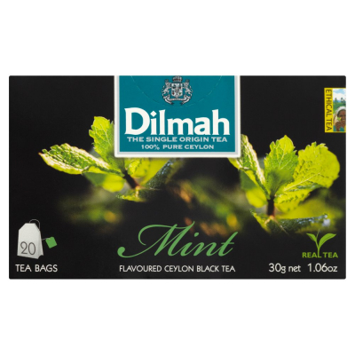 Dilmah Cejlońska czarna herbata z aromatem mięty 30 g (20 torebek) (1)