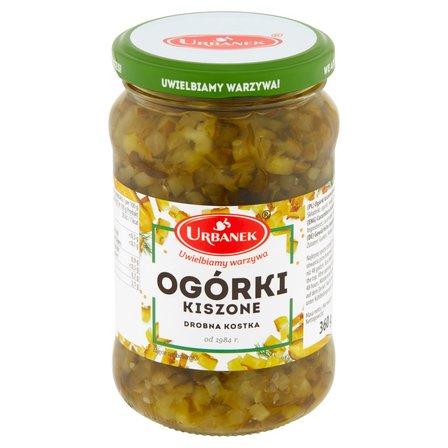 Urbanek Ogórki kiszone drobna kostka 360 g (2)