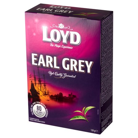 Loyd Earl Grey Herbata czarna aromatyzowana 120 g (80 x 1,5 g) (2)