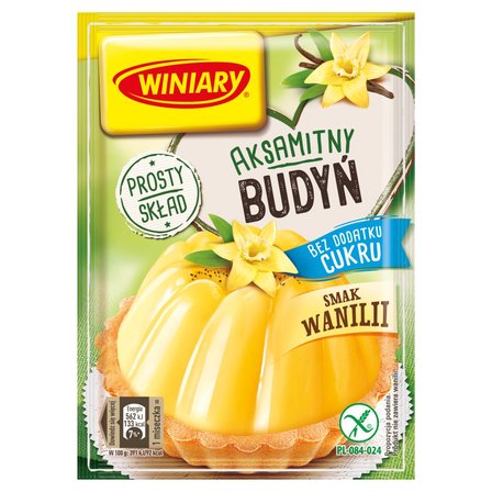 Winiary Budyń bez dodatku cukru smak wanilii 35 g (1)