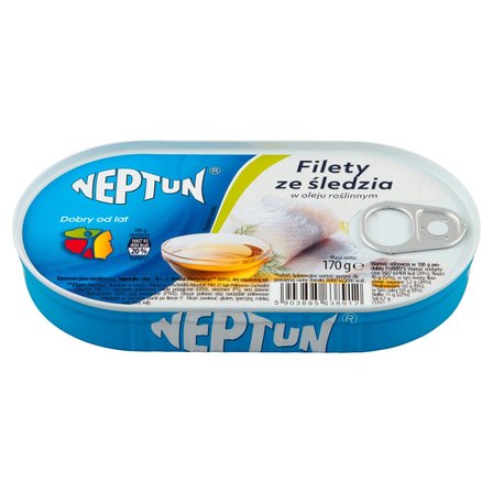 Neptun Filety ze śledzia w oleju roślinnym 170 g (2)
