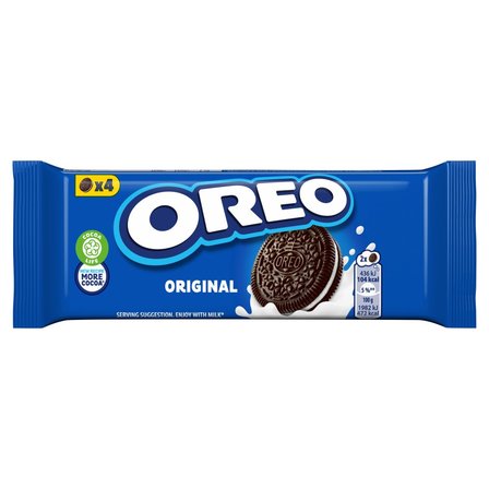 Oreo Original Ciastka kakaowe z nadzieniem o smaku waniliowym 44 g (4 sztuki) (1)