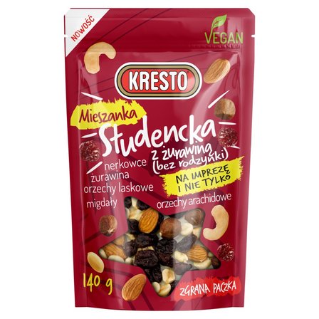 KRESTO Mieszanka studencka z żurawiną 140 g (1)