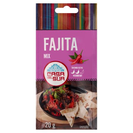 Casa de Mexico Fajita Mix Mieszanka przypraw do dań kuchni meksykańskiej 20 g (1)