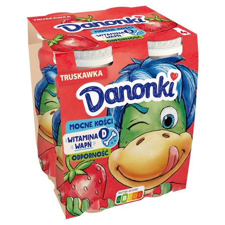 Danone Danonki Jogurt do picia truskawka 400 g (4 x 100 g) (1)