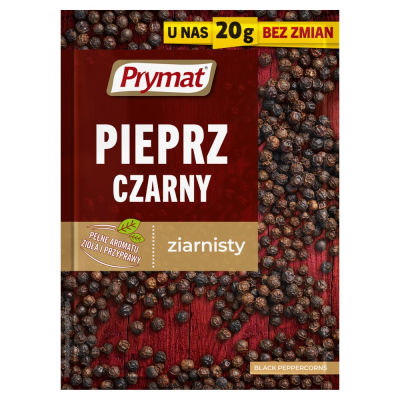 Prymat Pieprz czarny ziarnisty 20 g (2)