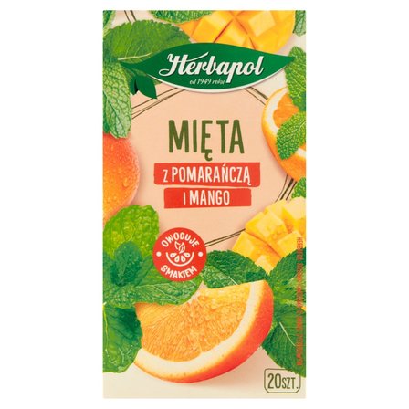 Herbapol Herbatka ziołowo-owocowa mięta z pomarańczą i mango 30 g (20 x 1,5 g) (1)